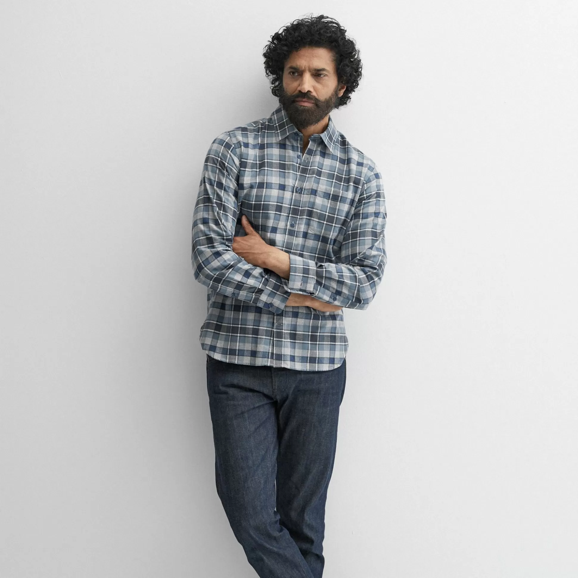 Oliver Sweeney Shirts^Censo Navy/Grey Check