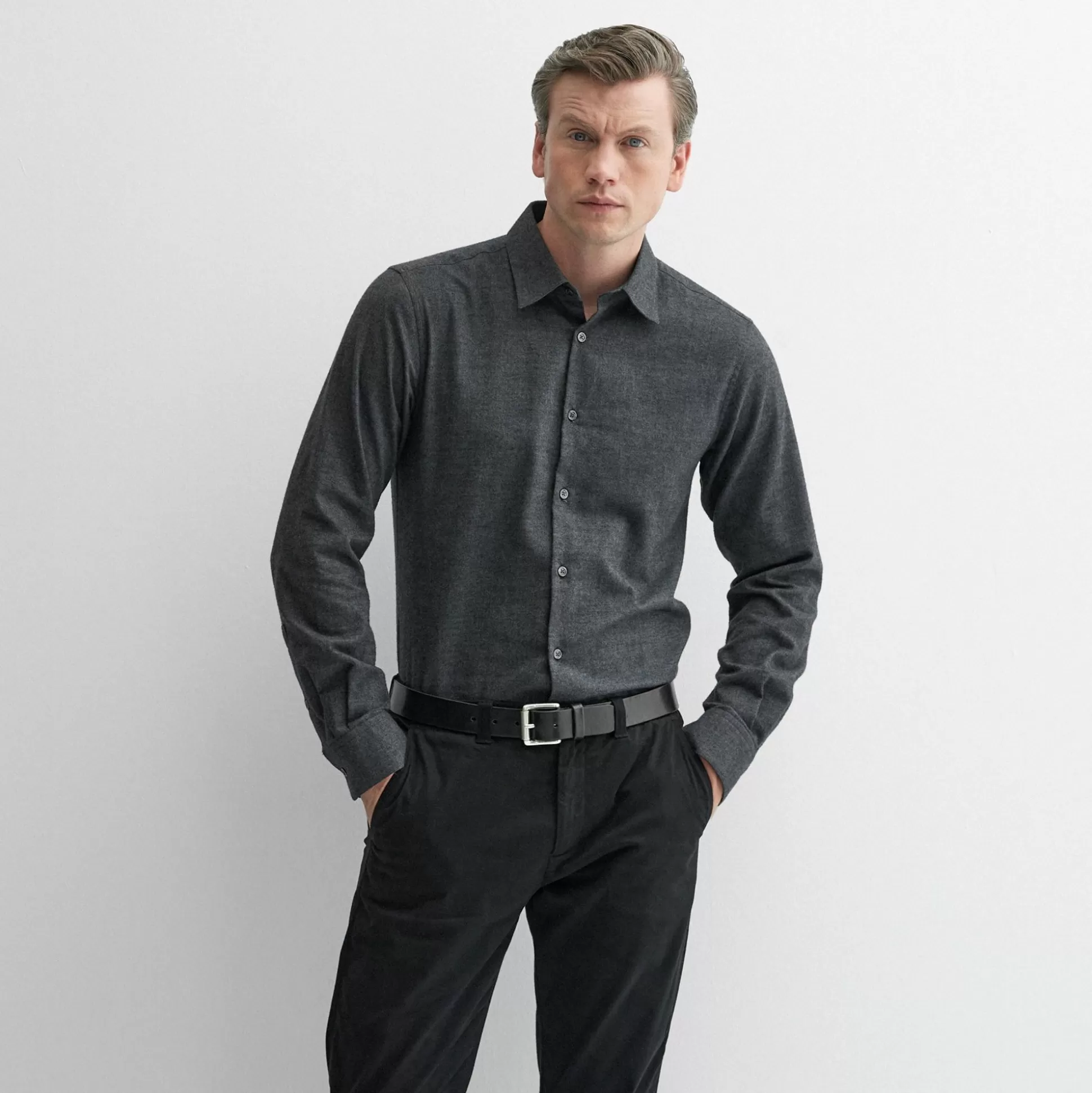 Oliver Sweeney Shirts^Hawkesworth Charcoal