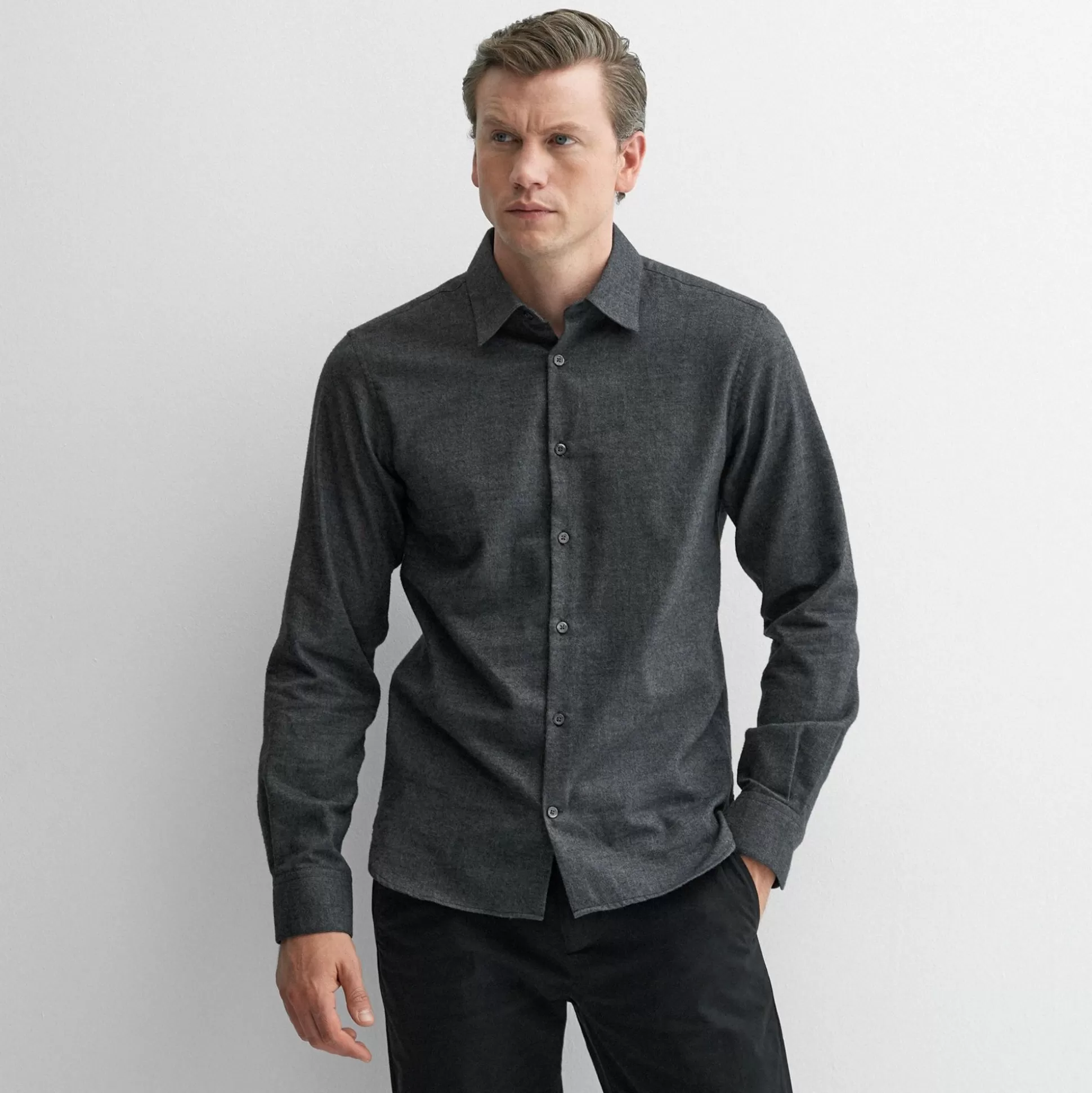 Oliver Sweeney Shirts^Hawkesworth Charcoal